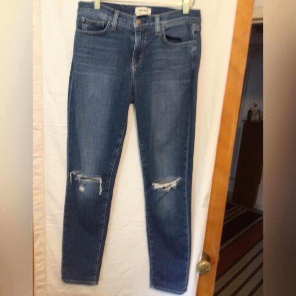 L’AGENCE Jeans with Distress SZ 25